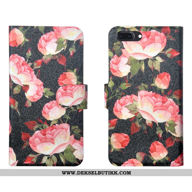 Deksel iPhone 8 Plus Blomster Mobiltelefon Net Red Skinndeksel Rosa, Etui iPhone 8 Plus Trend Tilbud