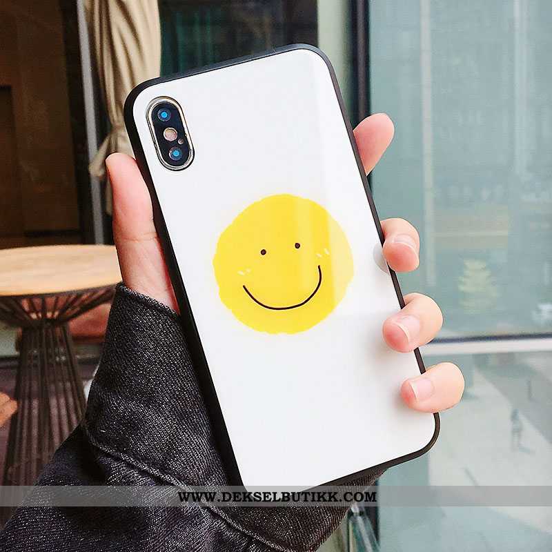 Deksel iPhone X Beskyttelse Trend Speil Gul, Etui iPhone X Glass Tilbud