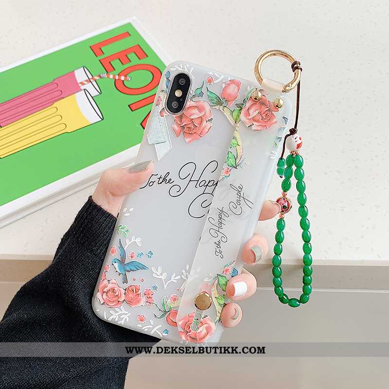 Deksel iPhone X Hengende Ornamenter Fersk Trend Blå, Etui iPhone X Vintage Rabatt