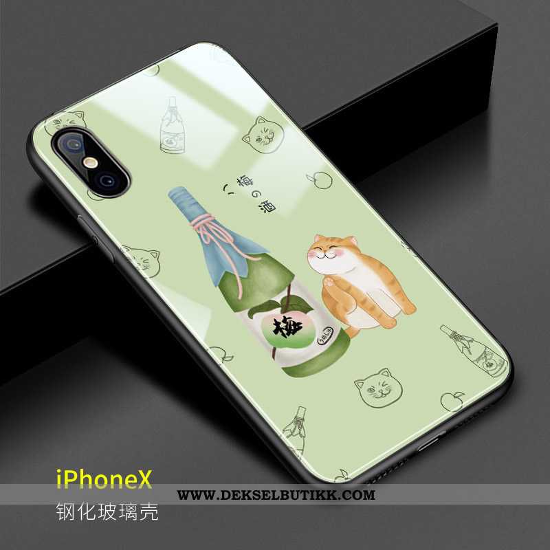 Deksel iPhone X Kreativ Fersk Glass Vakker Rosa, Etui iPhone X Cartoon Kjøpe