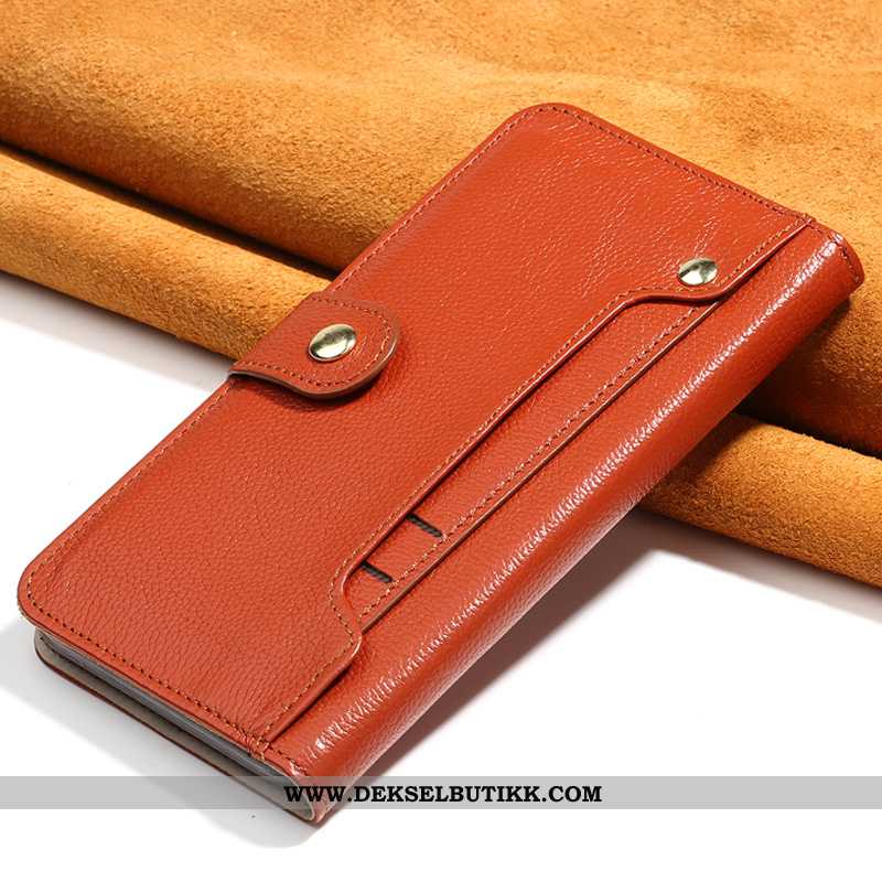 Deksel iPhone X Lommebok Clutch Mobiltelefon Brun, Etui iPhone X Beskyttelse Kjøpe