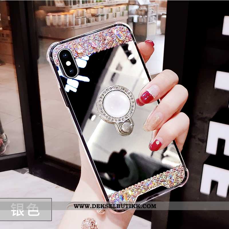 Deksel iPhone X Trend Net Red Av Personlighet Mobiltelefon Rosa, Etui iPhone X Med Strass Butikk