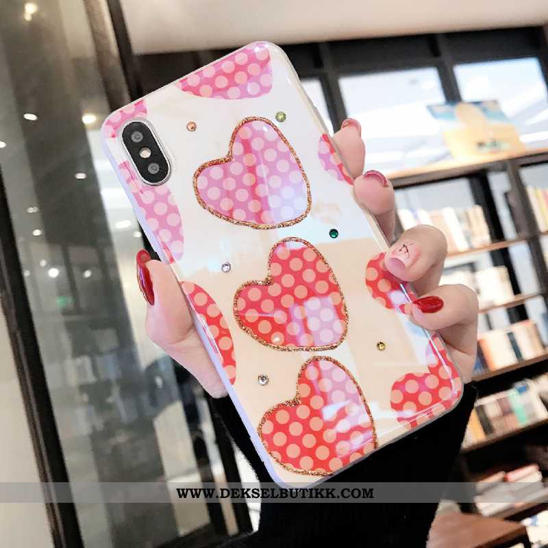 Deksel iPhone X Trend Rosa Silikon Anti-fall, Etui iPhone X Ultra Billig