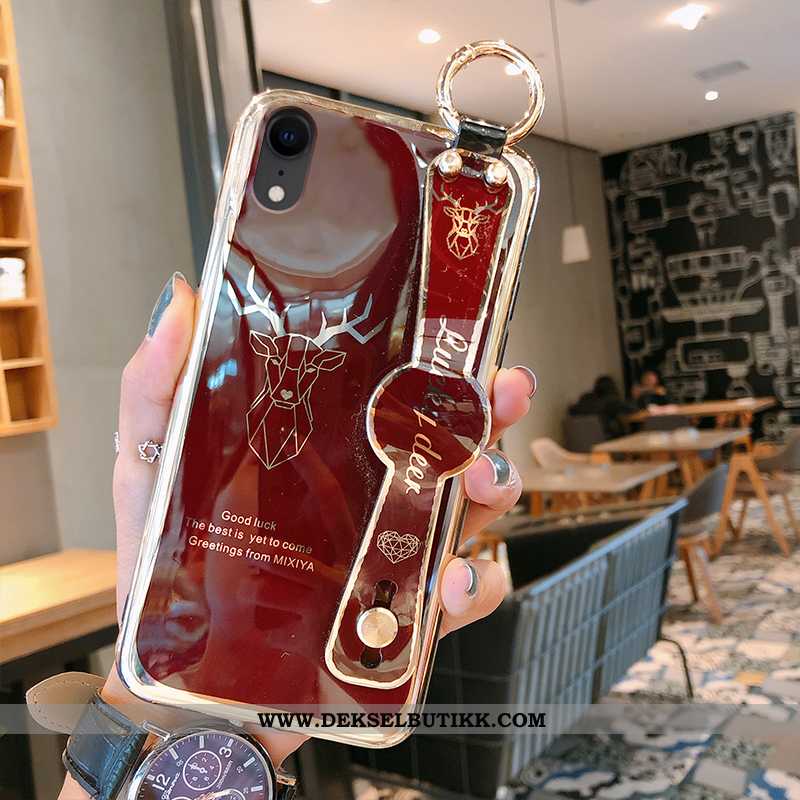 Deksel iPhone Xr Silikon Anti-fall Net Red Alt Inkludert Rød, Etui iPhone Xr Trend Til Salgs