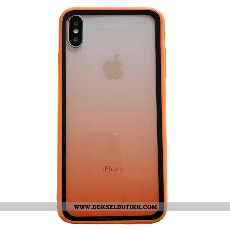 Deksel iPhone Xs Beskyttelse Myke Mobiltelefon Oransje, Etui iPhone Xs Gjennomsiktig Kjøpe