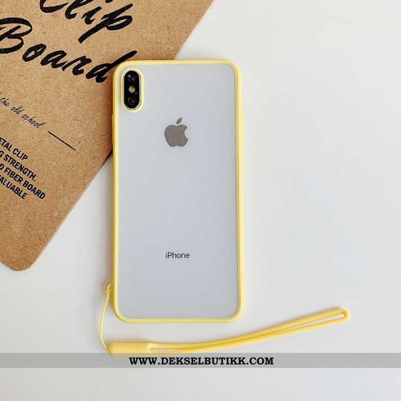 Deksel iPhone Xs Gjennomsiktig Etui Tynne Hengende Ornamenter Grønn, iPhone Xs Nubuck Butikk