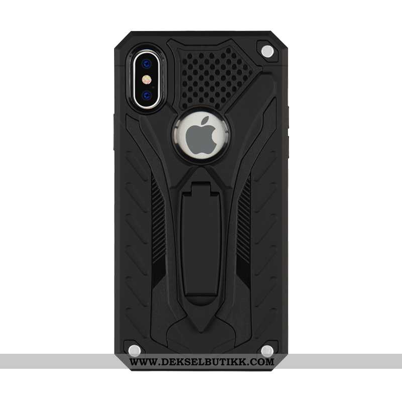 Deksel iPhone Xs Max Beskyttelse Etui Anti-fall Svart, iPhone Xs Max Armor Butikk