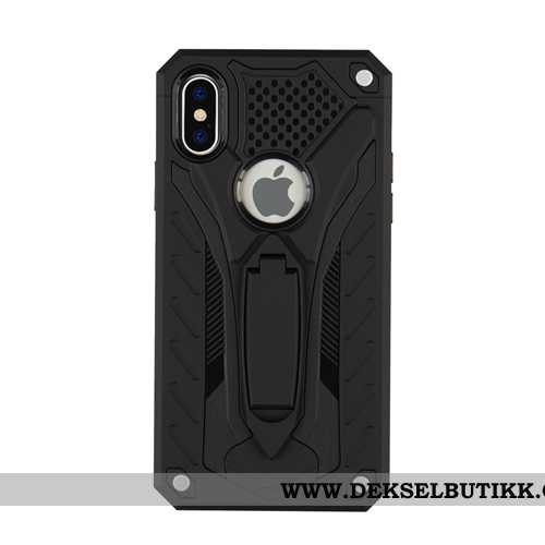 Deksel iPhone Xs Max Beskyttelse Etui Anti-fall Svart, iPhone Xs Max Armor Butikk