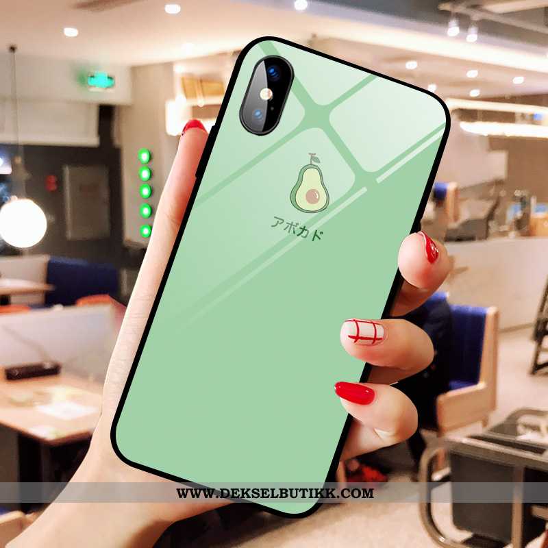 Deksel iPhone Xs Max Glass Liten Mobiltelefon Gul, Etui iPhone Xs Max Fersk Tilbud