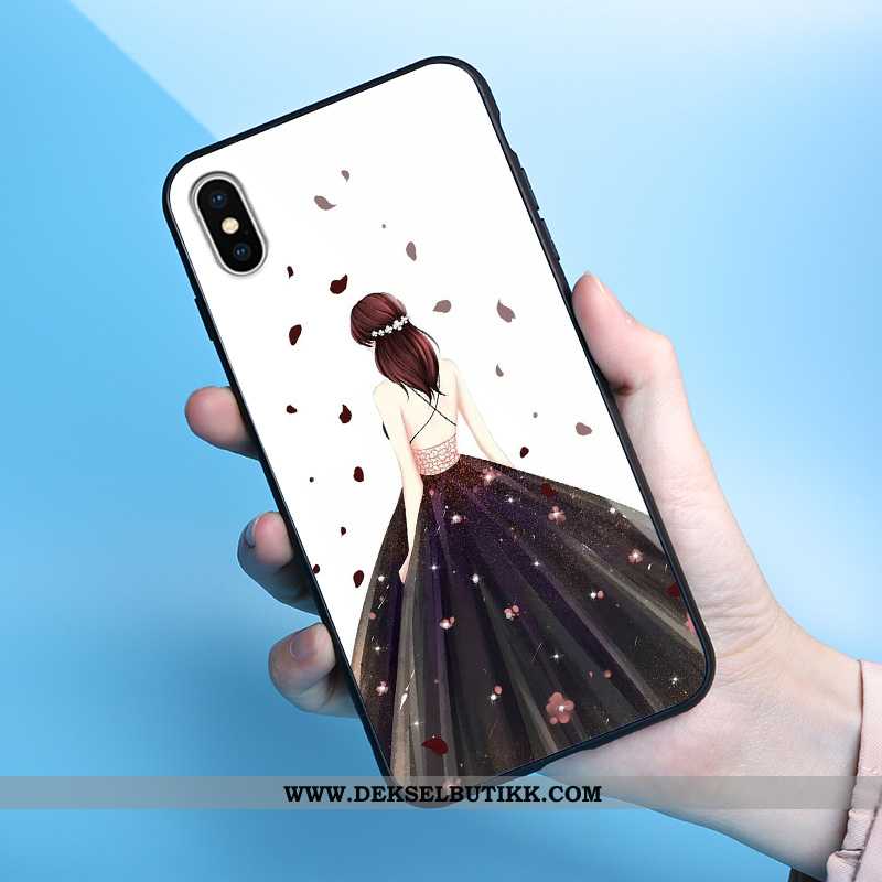 Deksel iPhone Xs Max Glass Lyse Speil Rød, Etui iPhone Xs Max Mobiltelefon Billige