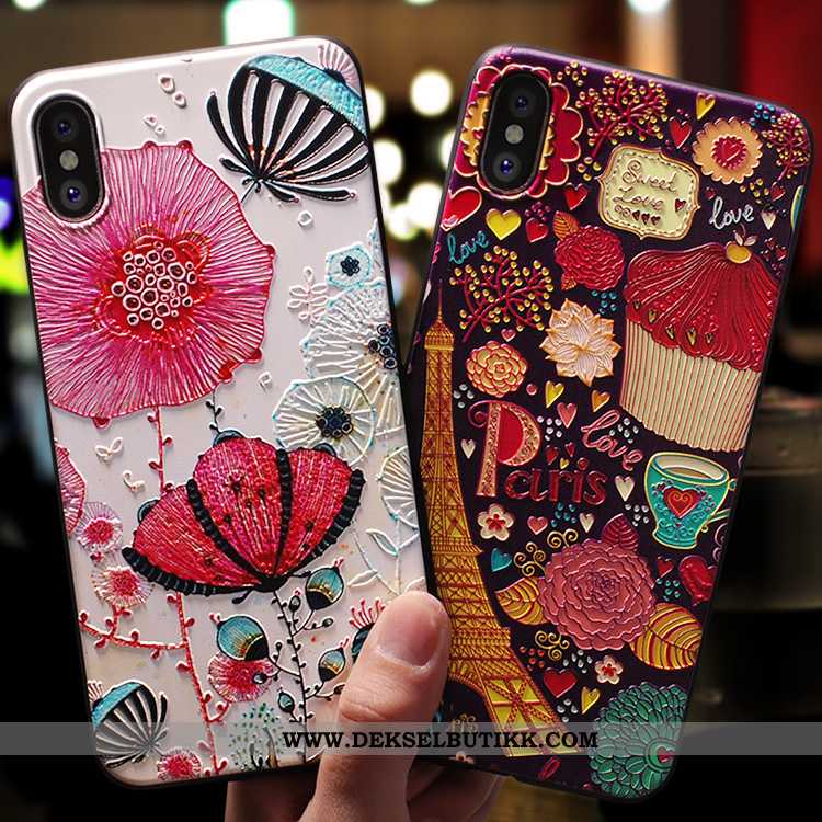 Deksel iPhone Xs Max Hengende Ornamenter Alt Inkludert Nye Myke Rosa, Etui iPhone Xs Max Av Personli