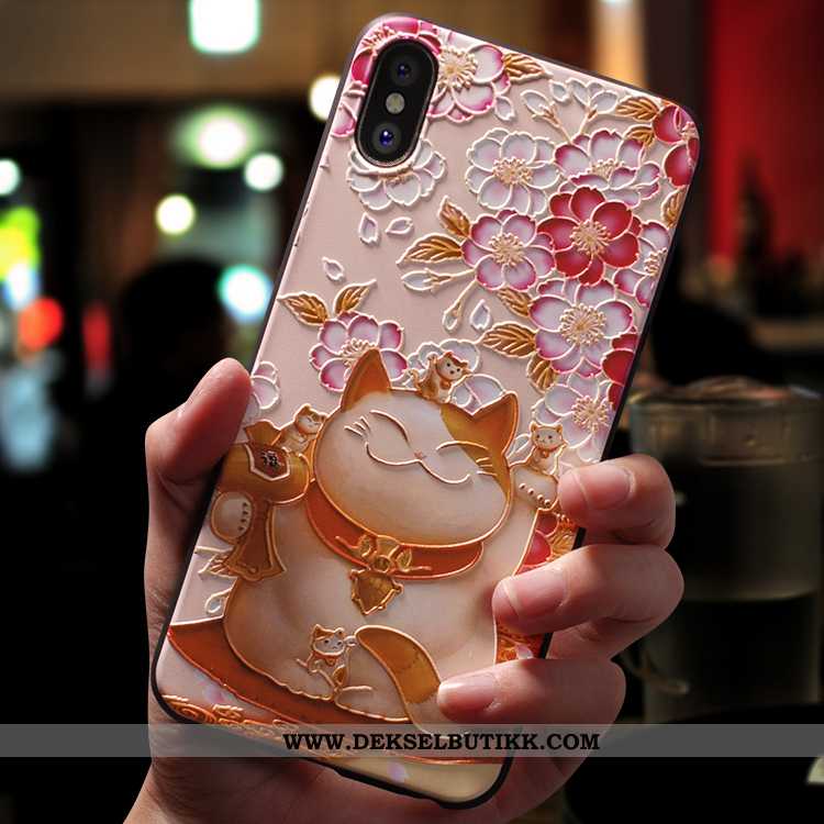 Deksel iPhone Xs Max Hengende Ornamenter Alt Inkludert Nye Myke Rosa, Etui iPhone Xs Max Av Personli