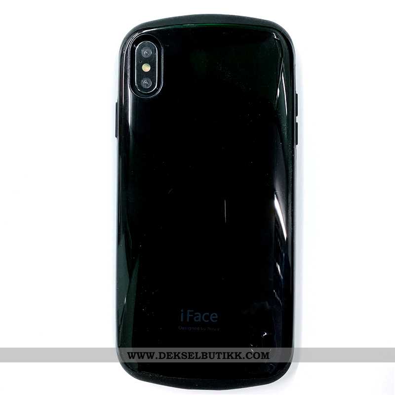 Deksel iPhone Xs Max Mobiltelefon Svart Etui, iPhone Xs Max Candy Farge Billige