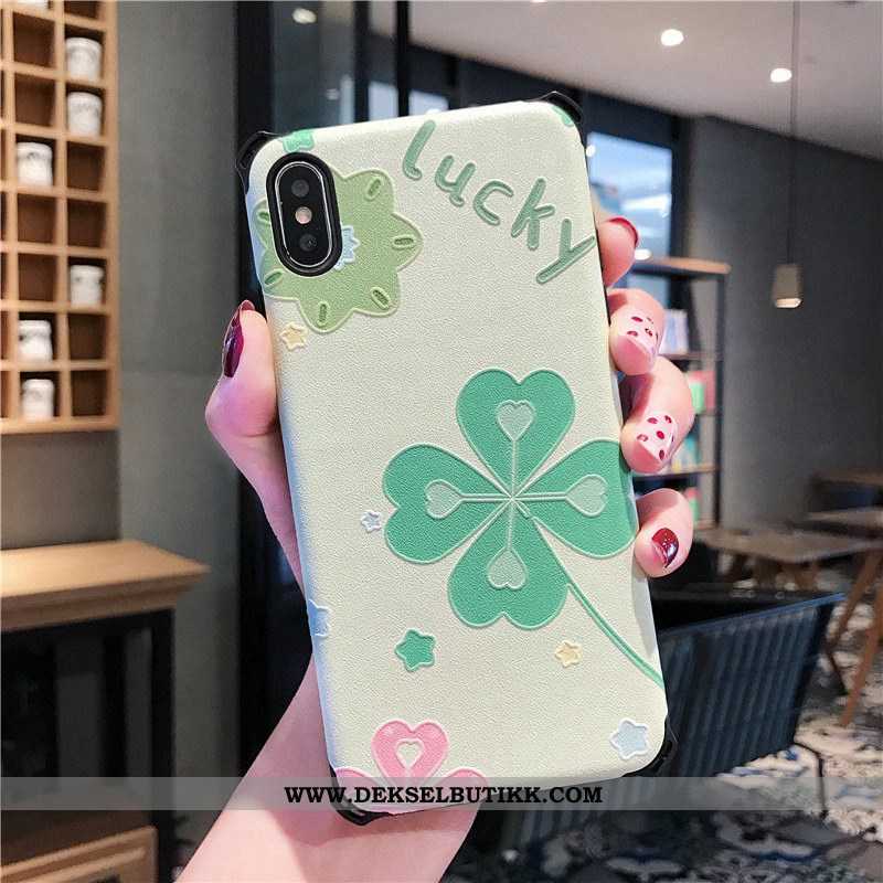 Deksel iPhone Xs Silikon Liten Blomster Rosa, Etui iPhone Xs Beskyttelse Salg