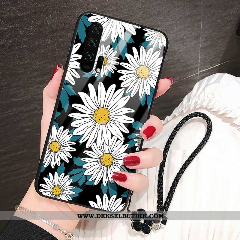 Etui Honor 20 Pro Beskyttelse Anti-fall Solsikke Blomster Svart, Deksel Honor 20 Pro Glass Tilbud