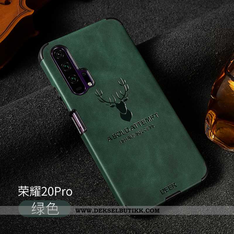 Etui Honor 20 Pro Luksus Kvalitet Kreativ Skinn Lær Grå, Deksel Honor 20 Pro Nubuck Kjøpe