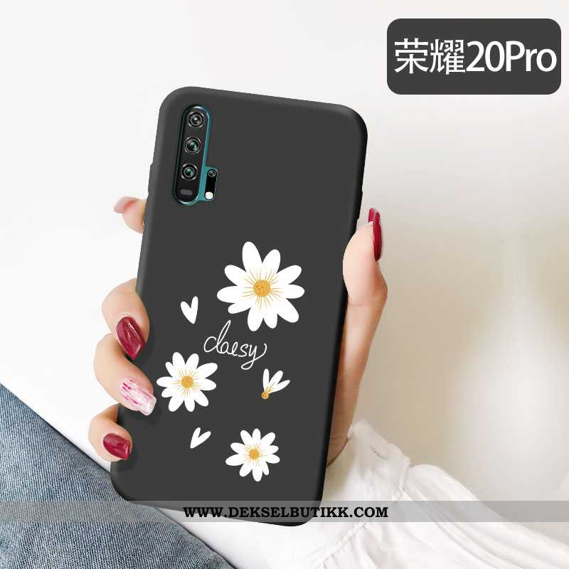 Etui Honor 20 Pro Mote Trend Svart Av Personlighet, Deksel Honor 20 Pro Nubuck Salg