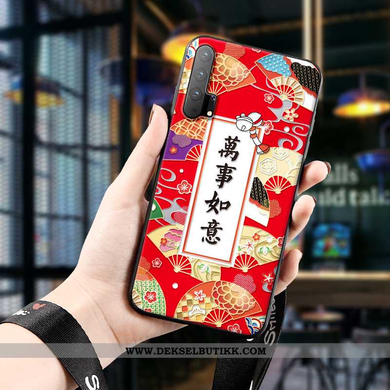 Etui Honor 20 Pro Relieff Mobiltelefon Silikon Anti-fall Rød, Deksel Honor 20 Pro Trend Tilbud