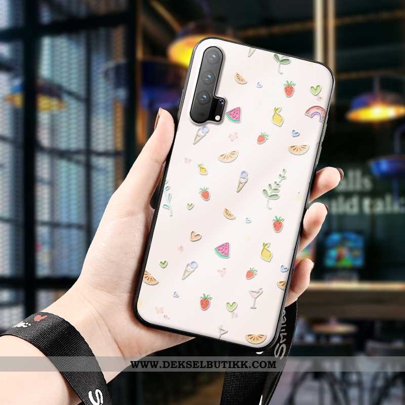 Etui Honor 20 Pro Relieff Tredimensjonale Beskyttelse Hvitt, Deksel Honor 20 Pro Cartoon Til Salgs