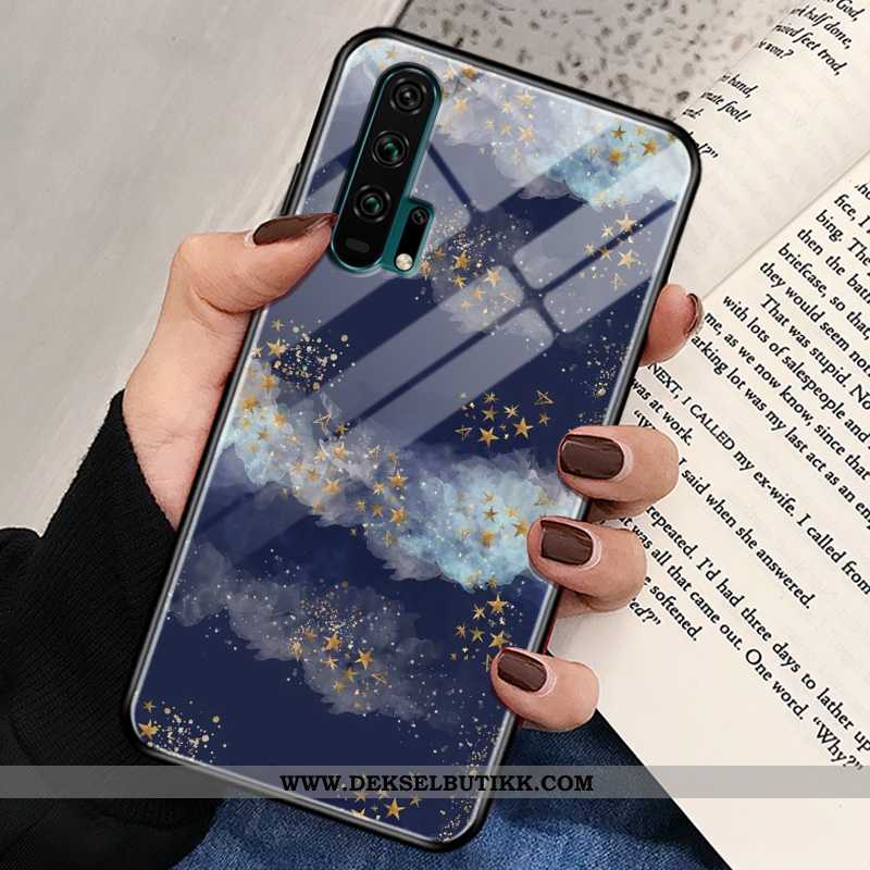 Etui Honor 20 Pro Trend Rosa Glass Blå, Deksel Honor 20 Pro Beskyttelse På Nett