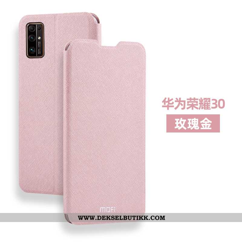 Etui Honor 30 Beskyttelse Clamshell Nye Anti-fall Rosa, Deksel Honor 30 Skinndeksel Butikk