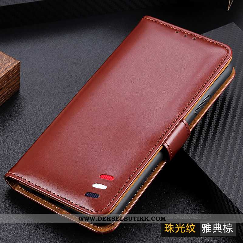 Etui Honor 30 Skinndeksel Magnetisk Folio Mobiltelefon Brun, Deksel Honor 30 Business Billige