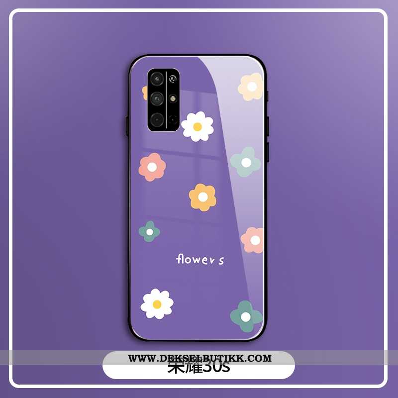 Etui Honor 30s Beskyttelse Anti-fall Mobiltelefon Silikon Lilla, Deksel Honor 30s Glass Butikk