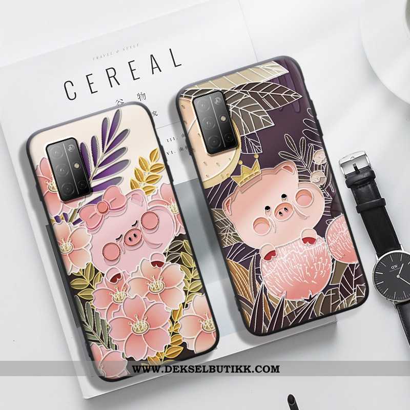 Etui Honor 30s Relieff Nye Anti-fall Mobiltelefon Rosa, Deksel Honor 30s Trend Butikk