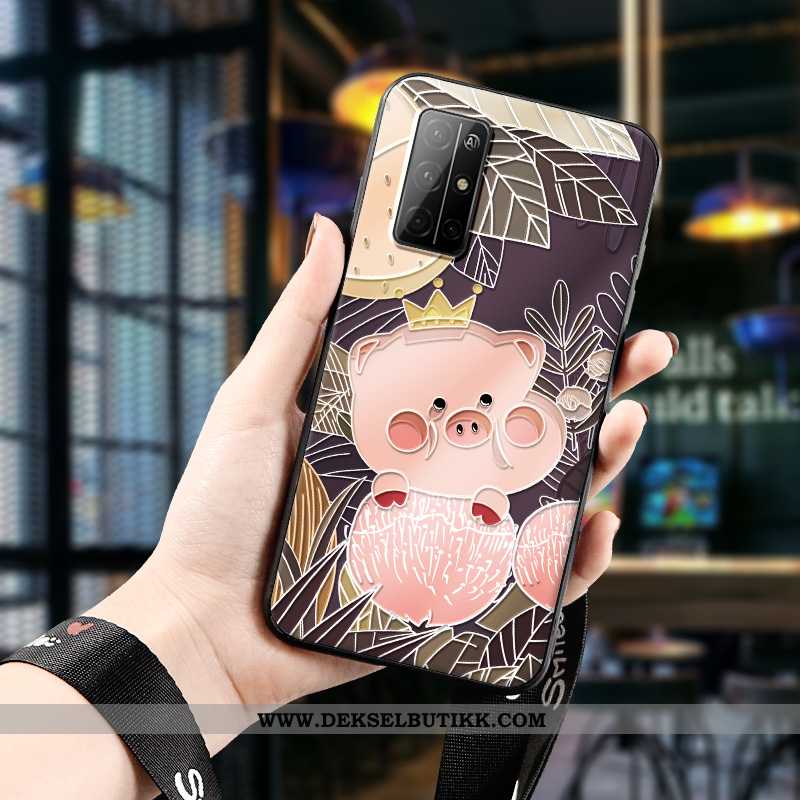 Etui Honor 30s Relieff Nye Anti-fall Mobiltelefon Rosa, Deksel Honor 30s Trend Butikk