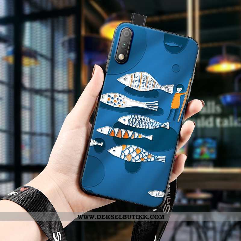 Etui Honor 9x Beskyttelse Relieff Tredimensjonale Ungdom Gul, Deksel Honor 9x Nubuck Til Salgs