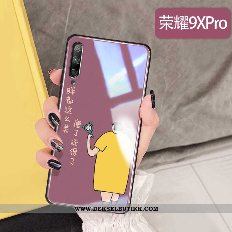 Etui Honor 9x Pro Beskyttelse Av Personlighet Enkel Net Red Rosa, Deksel Honor 9x Pro Glass Billige