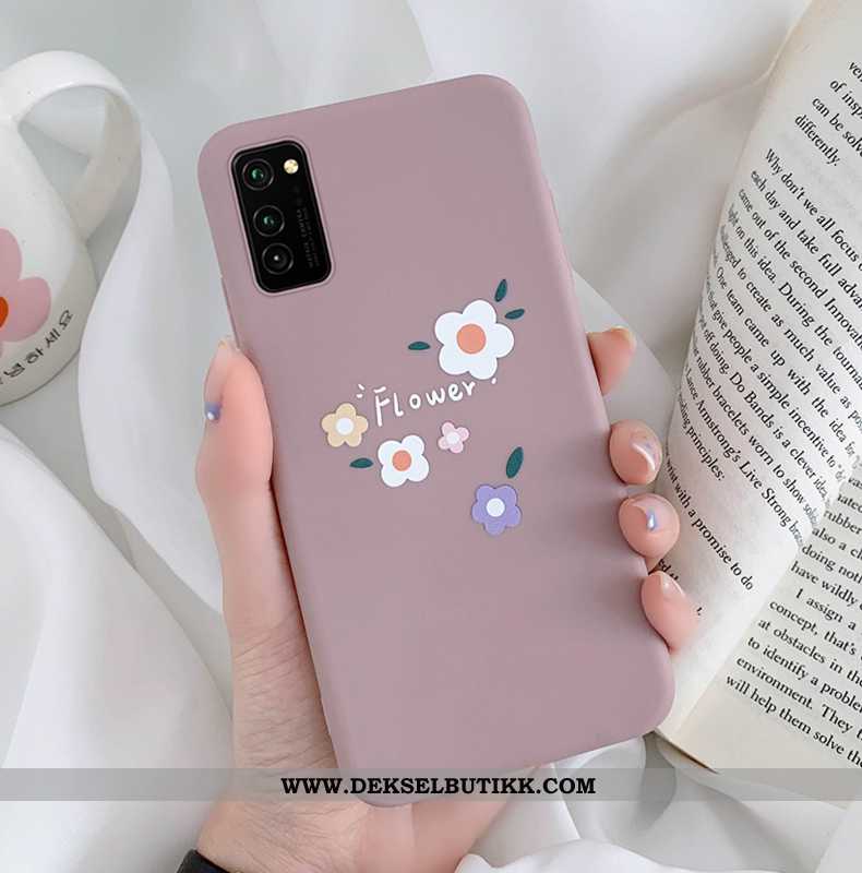 Etui Honor View30 Nubuck Fersk Mobiltelefon Beskyttelse Rosa, Deksel Honor View30 Av Personlighet Bi