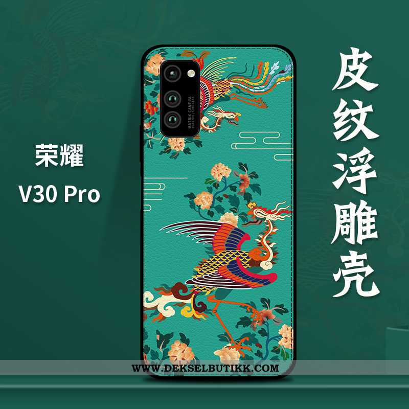 Etui Honor View30 Pro Hengende Ornamenter Alt Inkludert Nye Trend Rød, Deksel Honor View30 Pro Relie