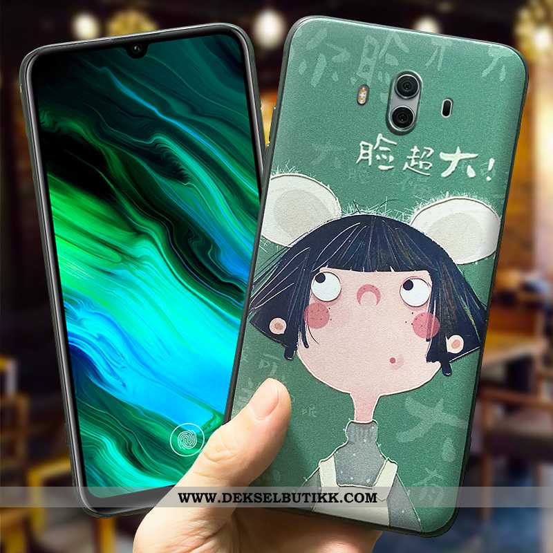 Etui Huawei Mate 10 Cartoon Alt Inkludert Beskyttelse Silikon Grønn, Deksel Huawei Mate 10 Vakker Bi