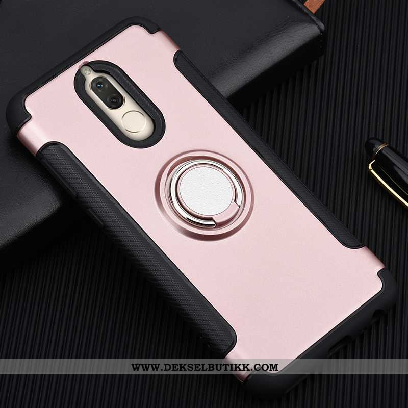 Etui Huawei Mate 10 Lite Silikon Anti-fall Ring Rosa, Deksel Huawei Mate 10 Lite Beskyttelse Salg