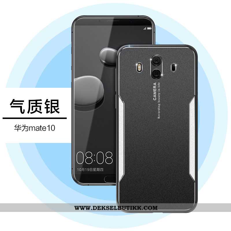 Etui Huawei Mate 10 Metall High End Trend Anti-fall Sølv, Deksel Huawei Mate 10 Beskyttelse Salg