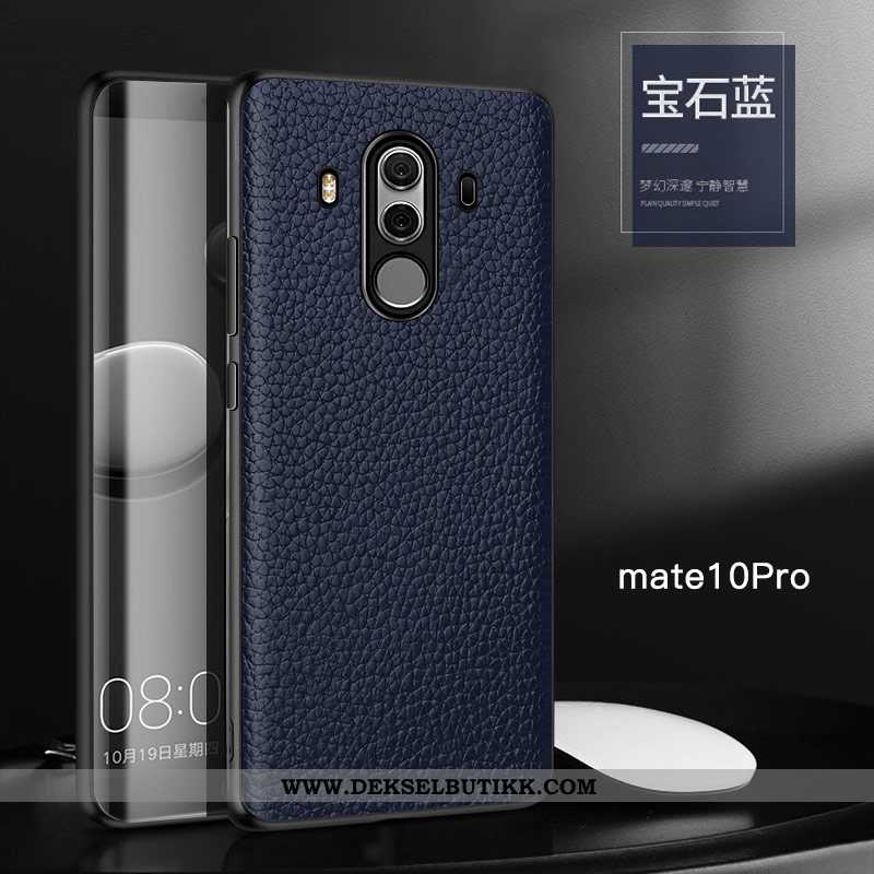 Etui Huawei Mate 10 Pro Skinn Lær Anti-fall Alt Inkludert High End Rød, Deksel Huawei Mate 10 Pro Be