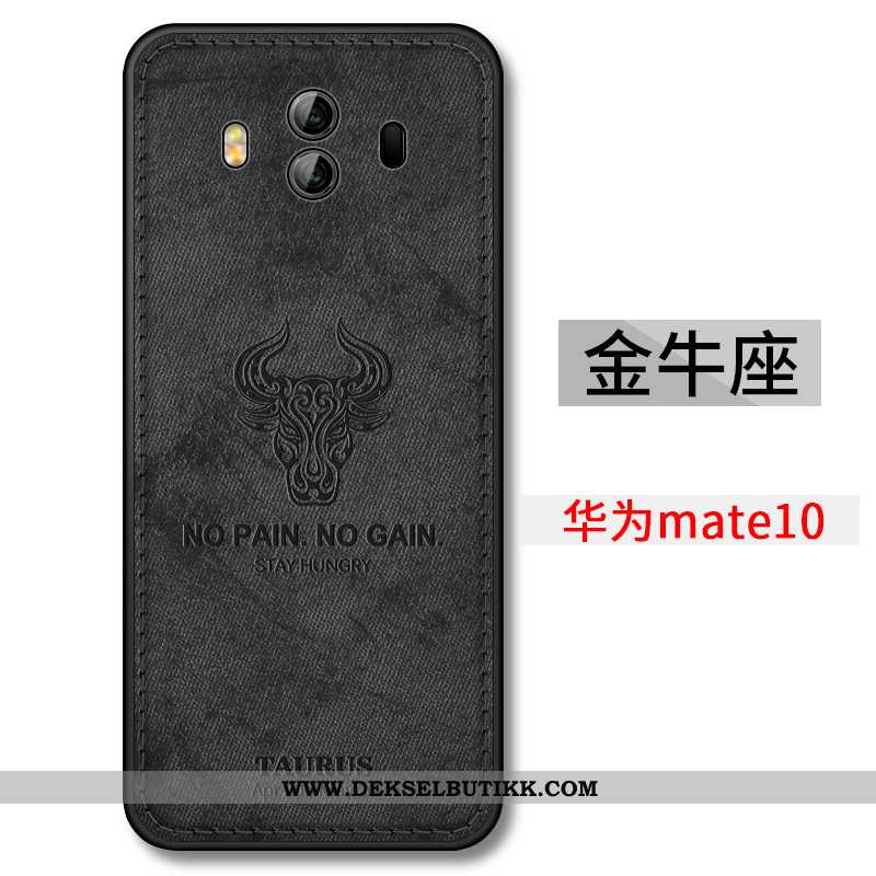 Etui Huawei Mate 10 Ultra Nubuck Mobiltelefon Konstellasjon Svart, Deksel Huawei Mate 10 Tynne Billi