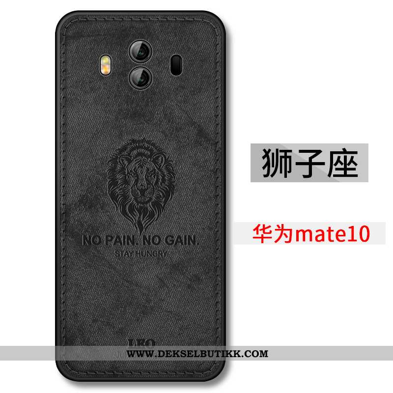 Etui Huawei Mate 10 Ultra Nubuck Mobiltelefon Konstellasjon Svart, Deksel Huawei Mate 10 Tynne Billi