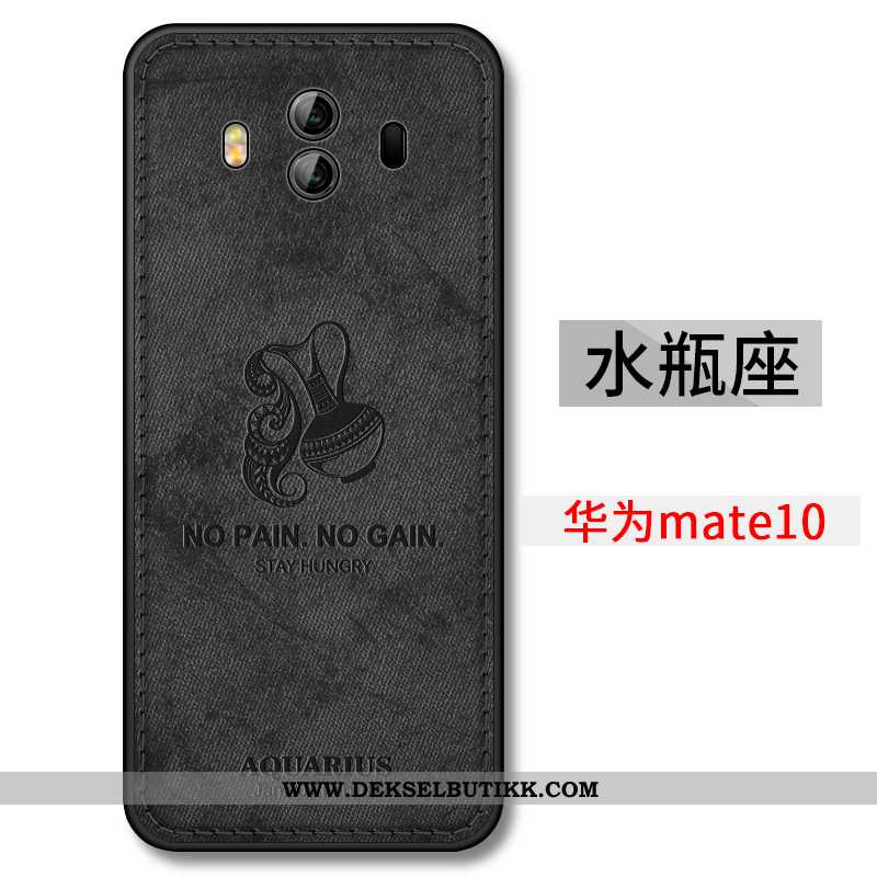 Etui Huawei Mate 10 Ultra Nubuck Mobiltelefon Konstellasjon Svart, Deksel Huawei Mate 10 Tynne Billi