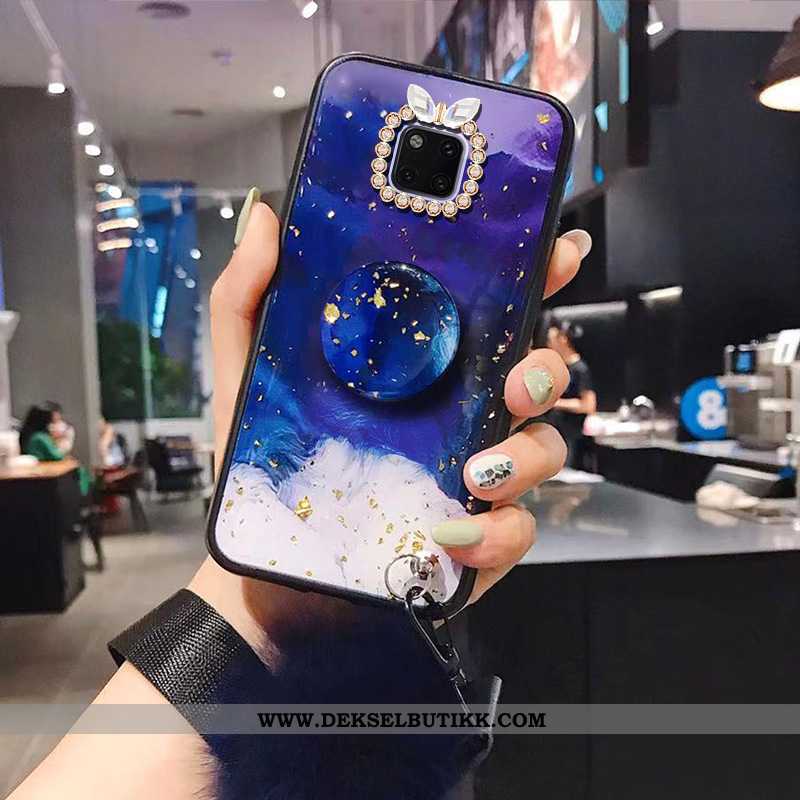 Etui Huawei Mate 20 Pro Myke Anti-fall Net Red Med Strass Rød, Deksel Huawei Mate 20 Pro Beskyttelse