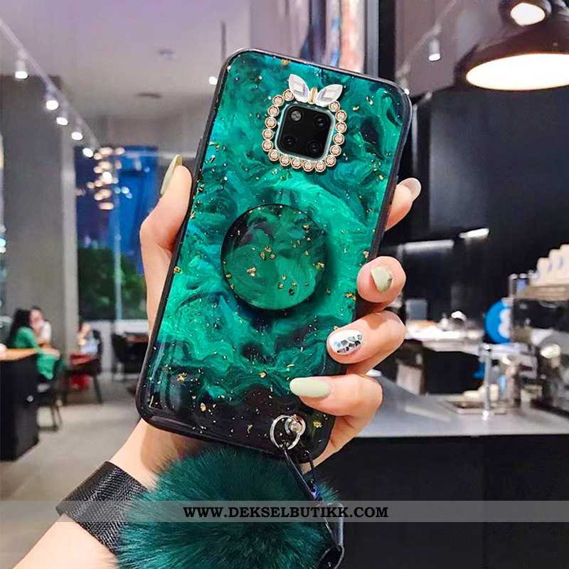 Etui Huawei Mate 20 Pro Myke Anti-fall Net Red Med Strass Rød, Deksel Huawei Mate 20 Pro Beskyttelse