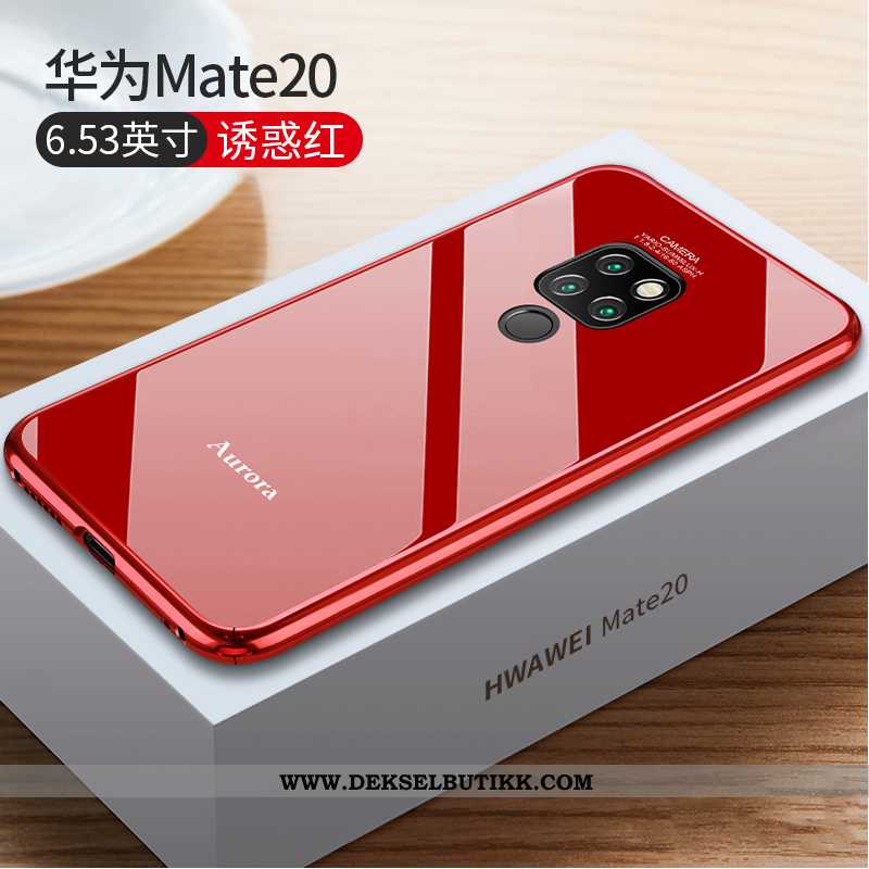 Etui Huawei Mate 20 Trend Glass Deksel Tynne Svart, Huawei Mate 20 Ultra Til Salgs