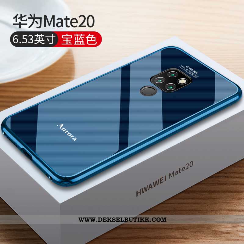 Etui Huawei Mate 20 Trend Glass Deksel Tynne Svart, Huawei Mate 20 Ultra Til Salgs