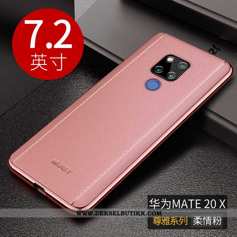 Etui Huawei Mate 20 X Beskyttelse High End Tynne Rosa, Deksel Huawei Mate 20 X Av Personlighet Salg