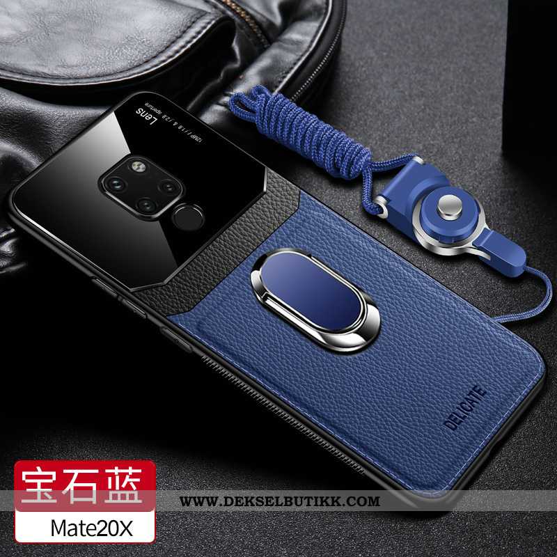 Etui Huawei Mate 20 X Trend Nubuck Beskyttelse Mobiltelefon Brun, Deksel Huawei Mate 20 X Myke Kjøpe