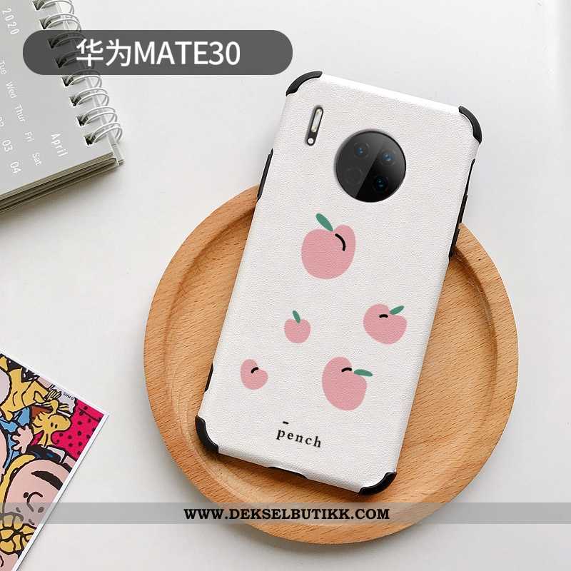 Etui Huawei Mate 30 Cartoon Fersk Sitron Beskyttelse Hvitt, Deksel Huawei Mate 30 Vakker Billige