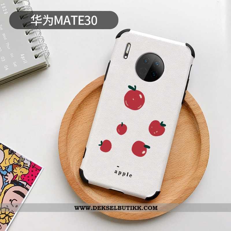 Etui Huawei Mate 30 Cartoon Fersk Sitron Beskyttelse Hvitt, Deksel Huawei Mate 30 Vakker Billige