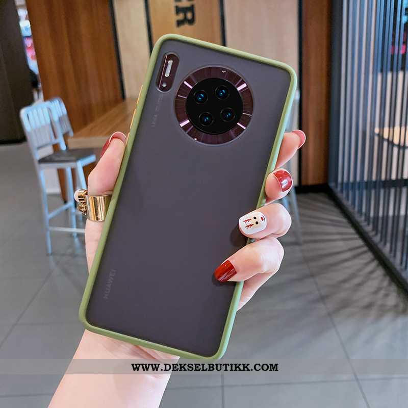 Etui Huawei Mate 30 Pro Gjennomsiktig High End Net Red Hvit Hvitt, Deksel Huawei Mate 30 Pro Nubuck 