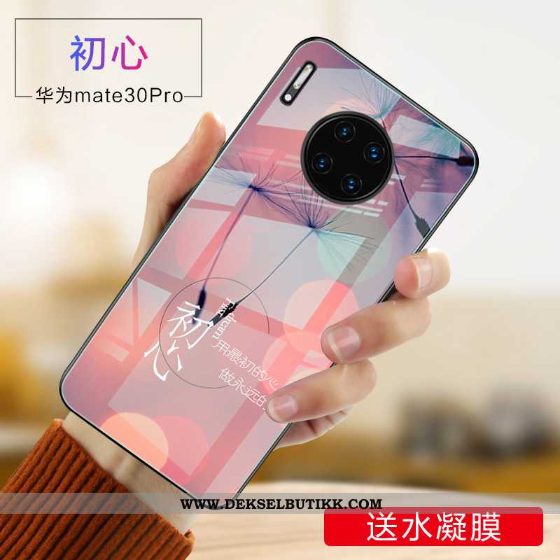 Etui Huawei Mate 30 Pro Glass Europa Mobiltelefon Anti-fall Gull, Deksel Huawei Mate 30 Pro Kreativ 